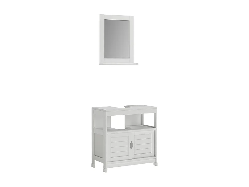 Badmöbel-Set weiß 60x30x60 vilda