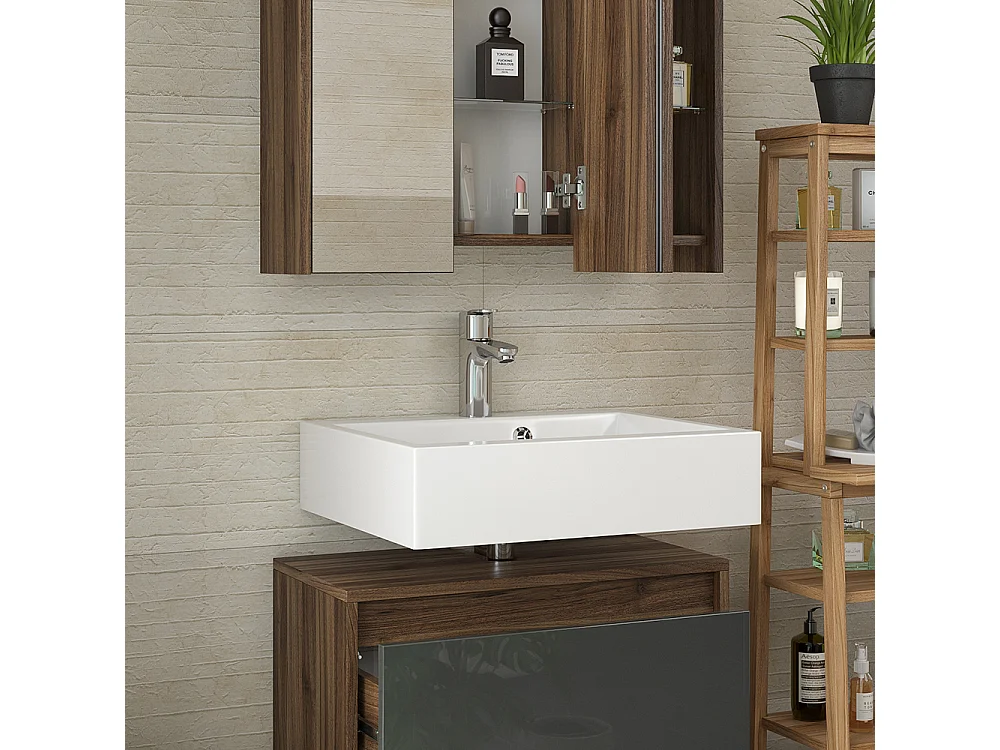 Set mobili bagno antracite 60x30x62 majest