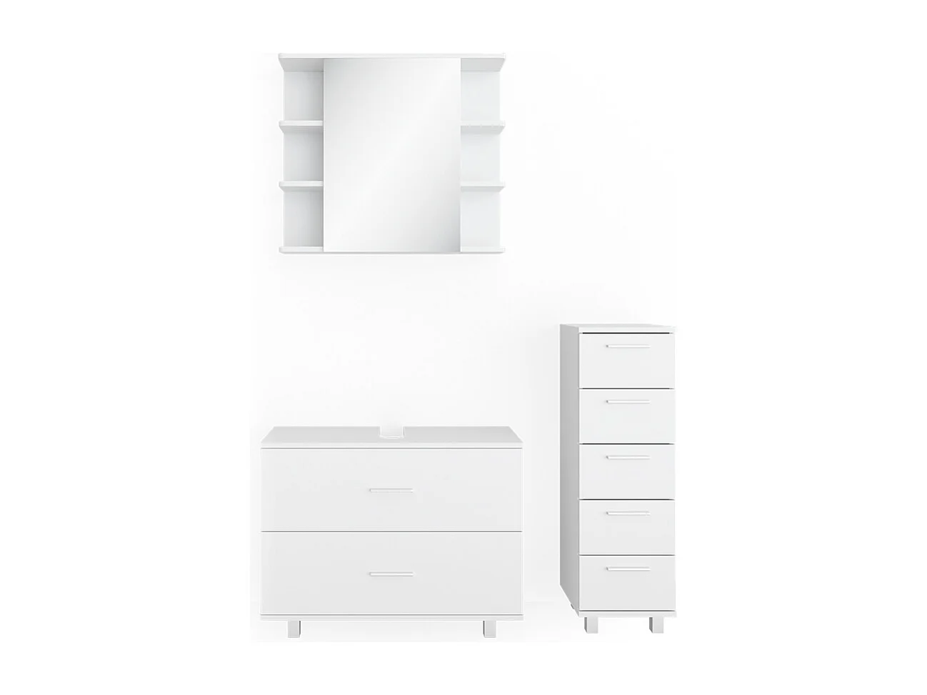 Meubles bain blanc 80x33x60 ilias