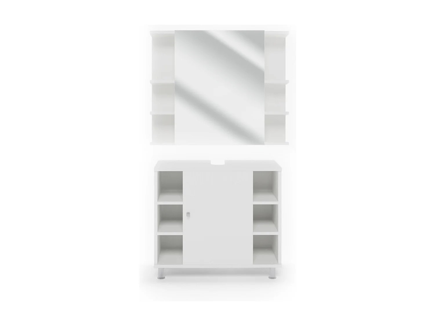 Badmöbel-Set weiß 60x32x54 fynn