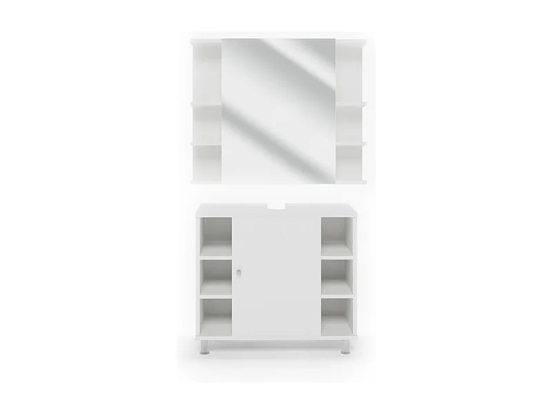 Badmöbel-Set weiß 60x32x54 fynn