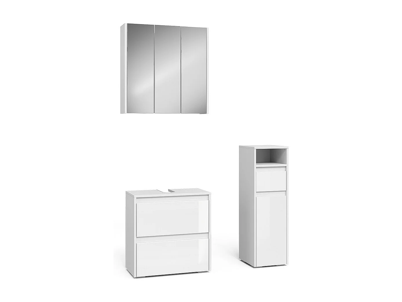 Meubles bain blanc 60x30x62 majest