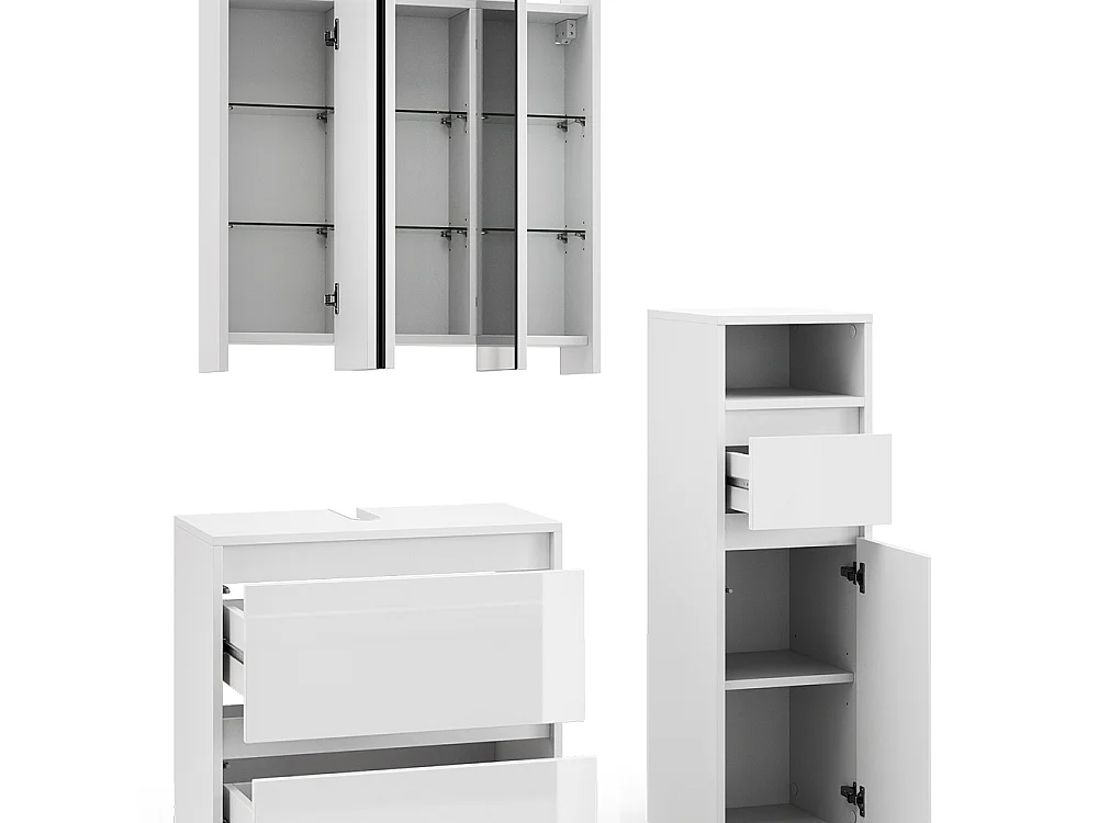 Meubles bain blanc 60x30x62 majest