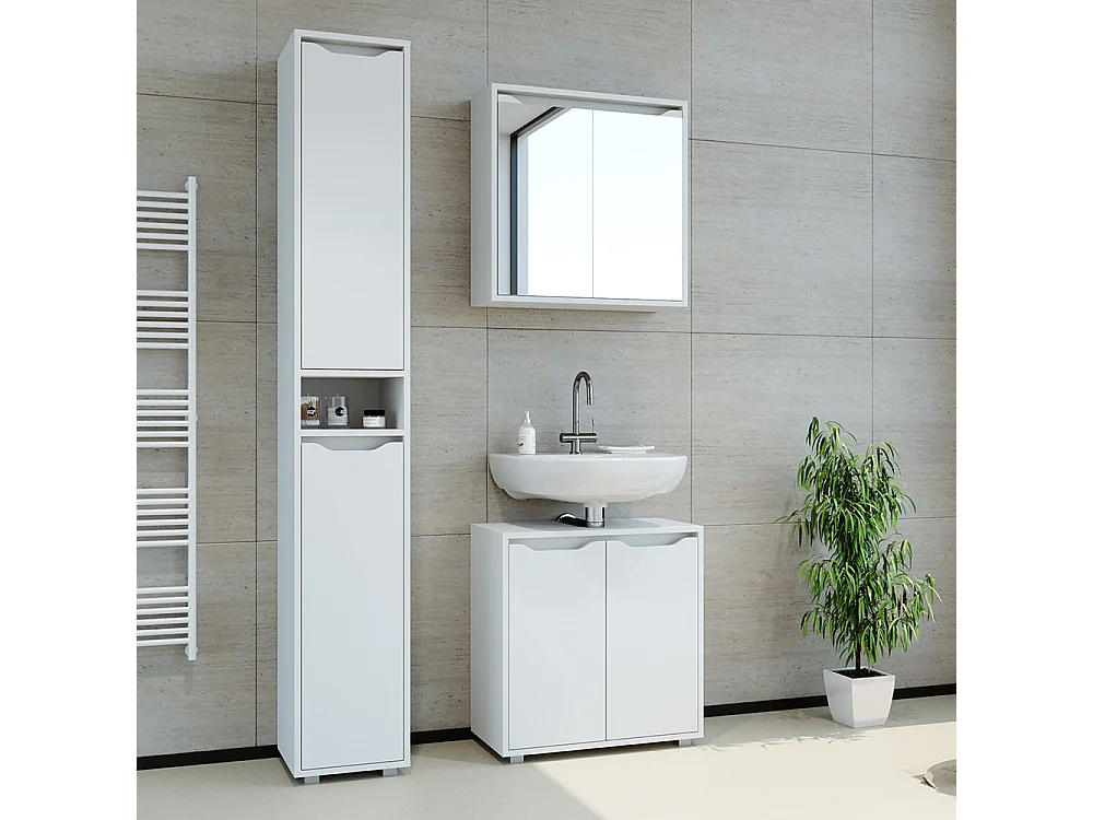 Meubles bain blanc 60x30x62 ruben