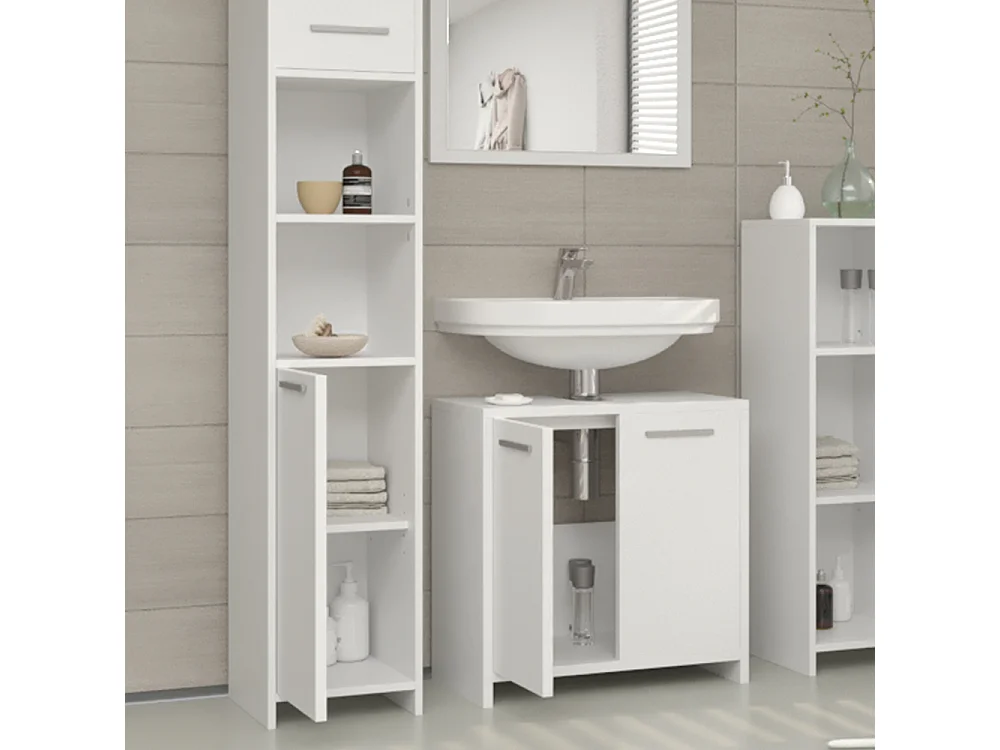 Meubles bain blanc 58x33x60 kiko