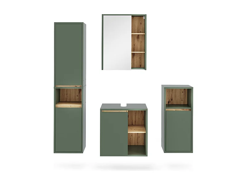 Ensemble de meubles de salle de bains vert/artisan 60x45.5x60 viola