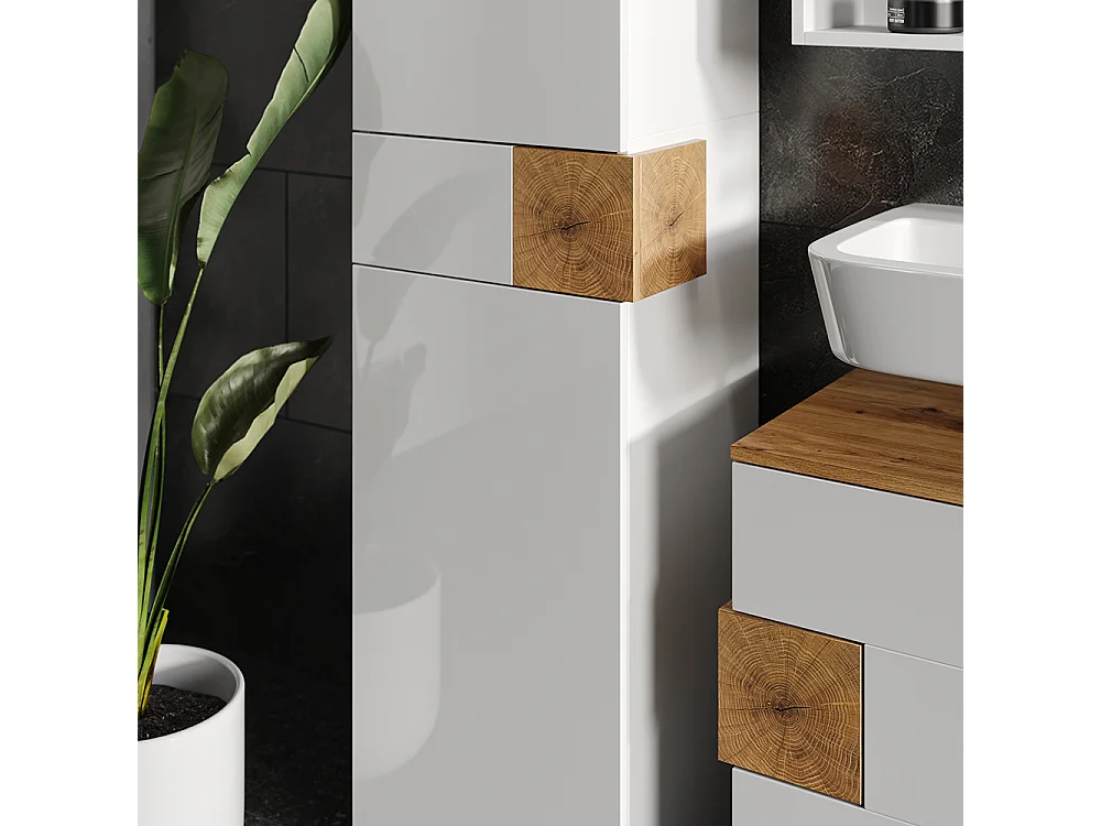 Ensemble de meubles de salle de bain blanc 73x37x64 eden