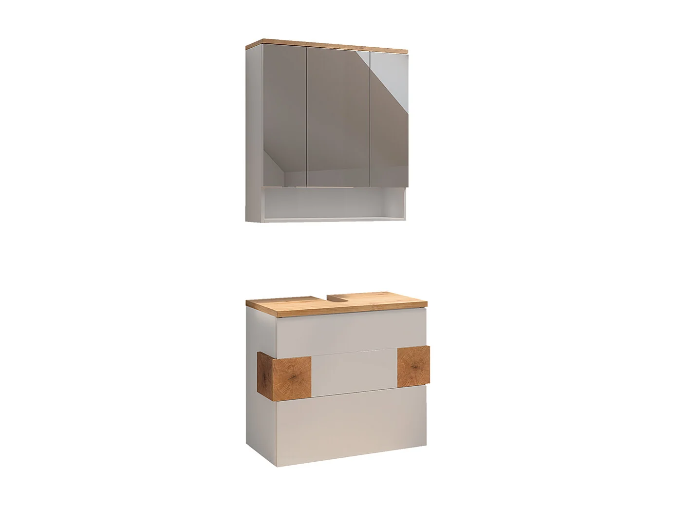 Badkamermeubelset wit 70x37x64.5 eden