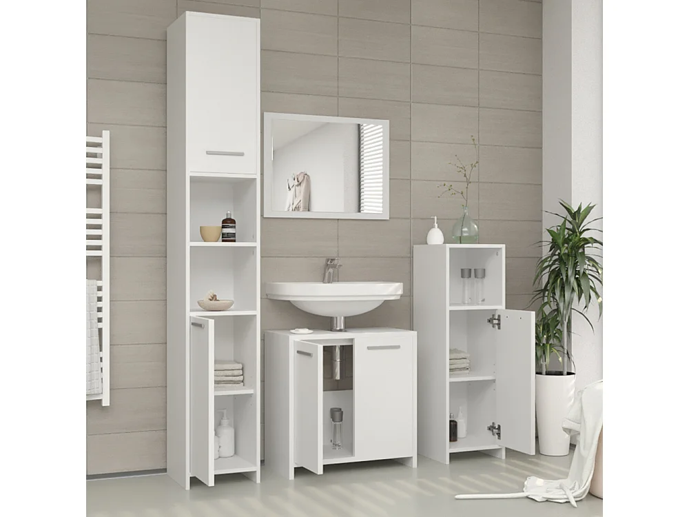 Conjunto de muebles de baño blanco 58x33x60 kiko