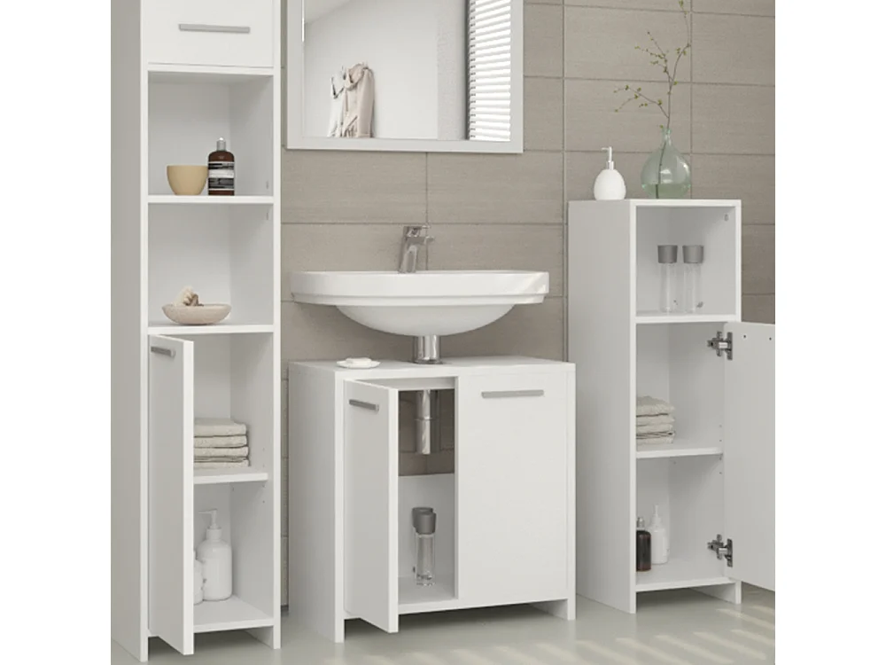 Meubles bain blanc 58x33x60 kiko