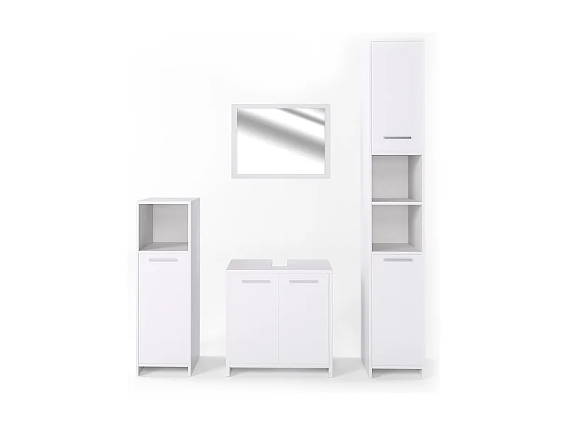 Meubles bain blanc 58x33x60 kiko