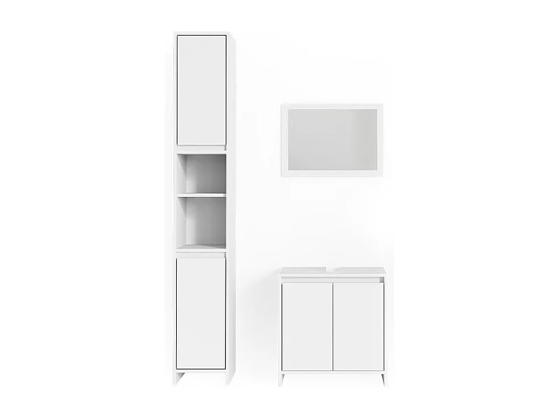 Conjunto de muebles de baño blanco 58x33x60 emma