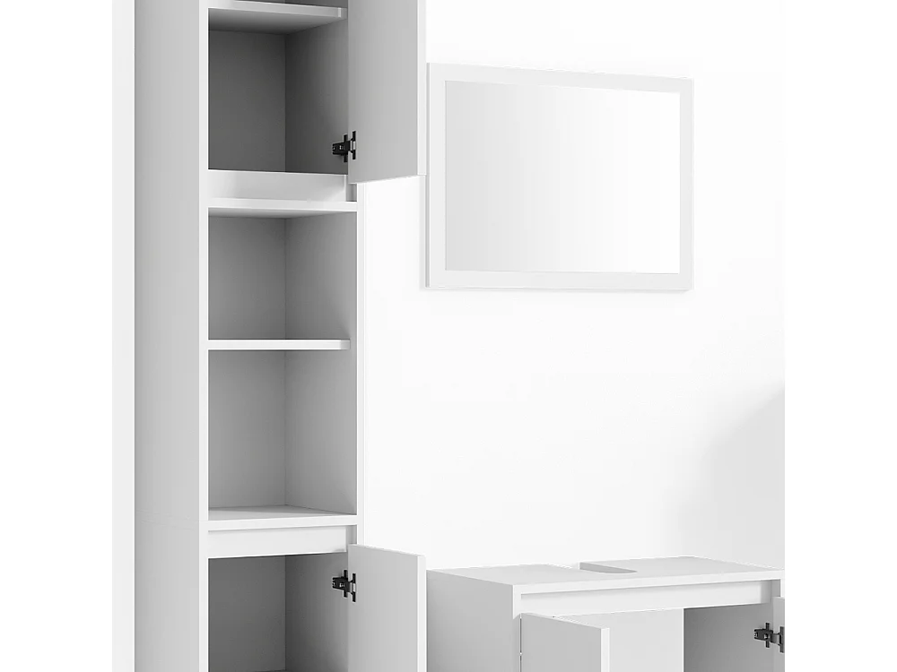 Meubles bain blanc 58x33x60 emma