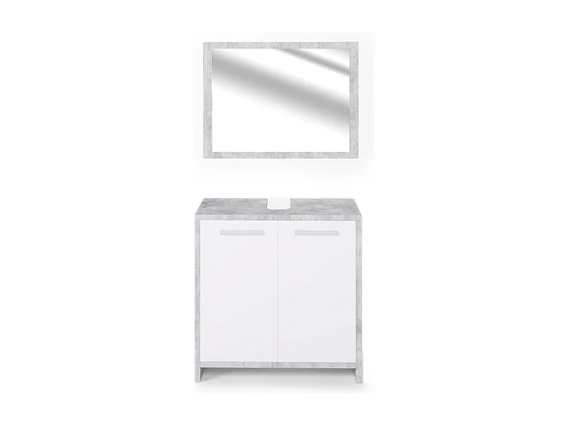 Conjunto de móveis de casa de banho betão 58x33x60 kiko