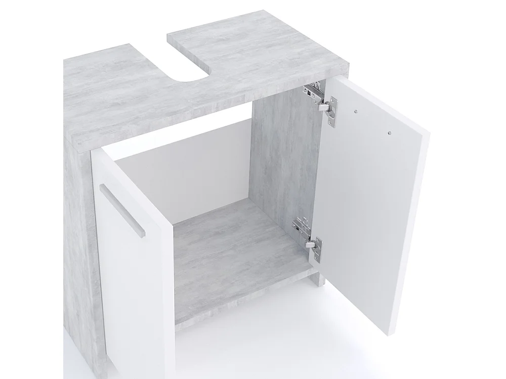 Conjunto de muebles de baño hormigón 58x33x60 kiko