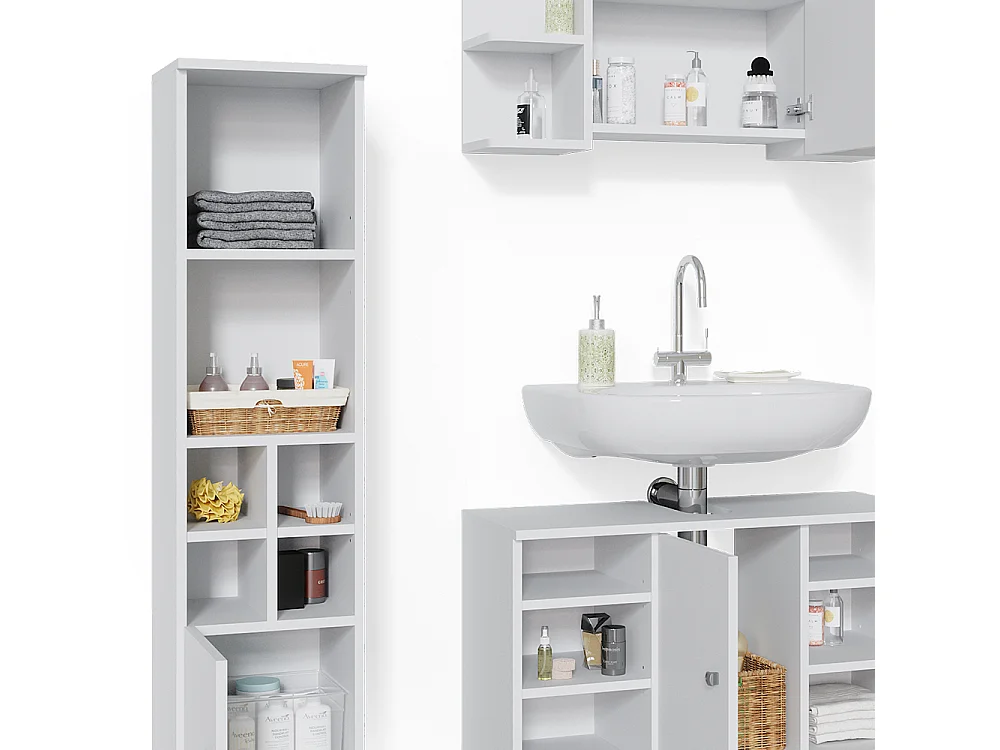 Meubles bain blanc 60x32x54 fynn