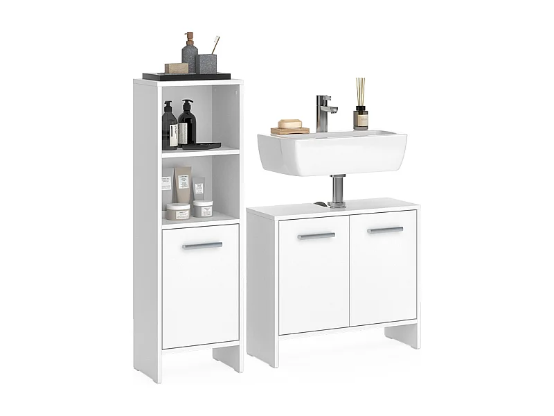Set di mobili da bagno bianco 63.8x26.3x57 karli