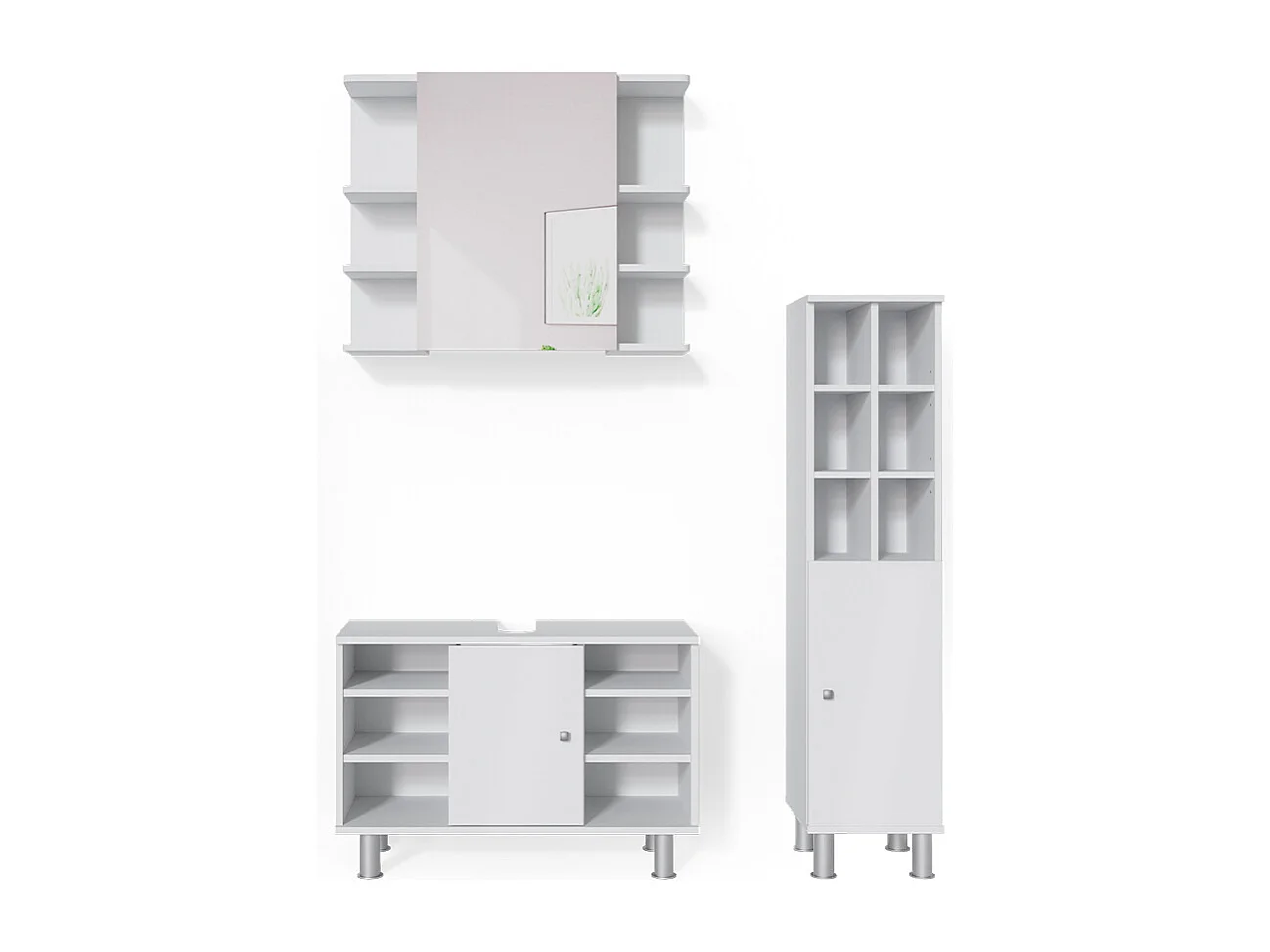 Meubles bain blanc 60x32x54 fynn