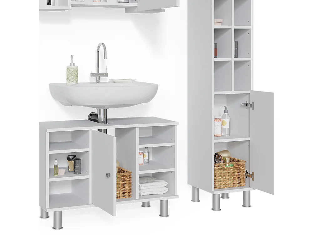 Meubles bain blanc 60x32x54 fynn