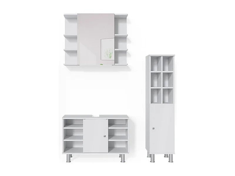 Meubles bain blanc 60x32x54 fynn