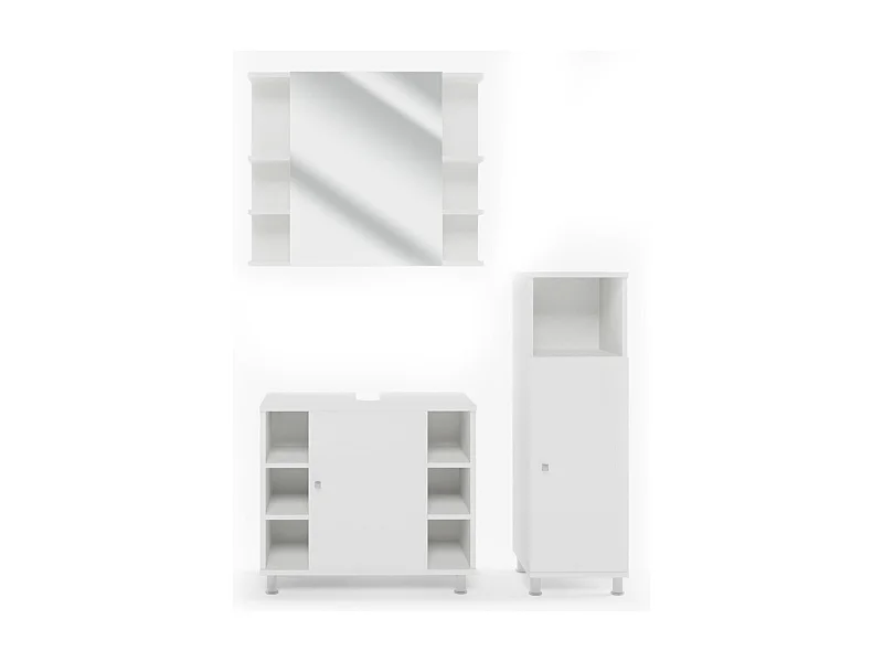Badmöbel-Set weiß 60x32x54 fynn