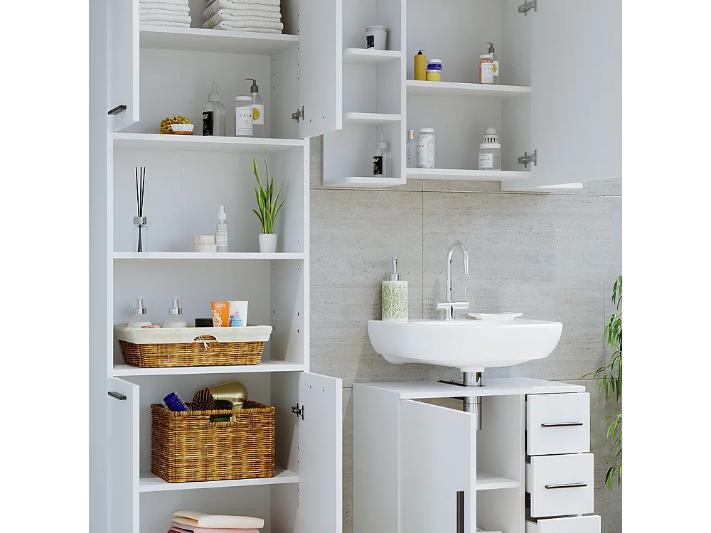 Meubles bain blanc 60x33x60 maris