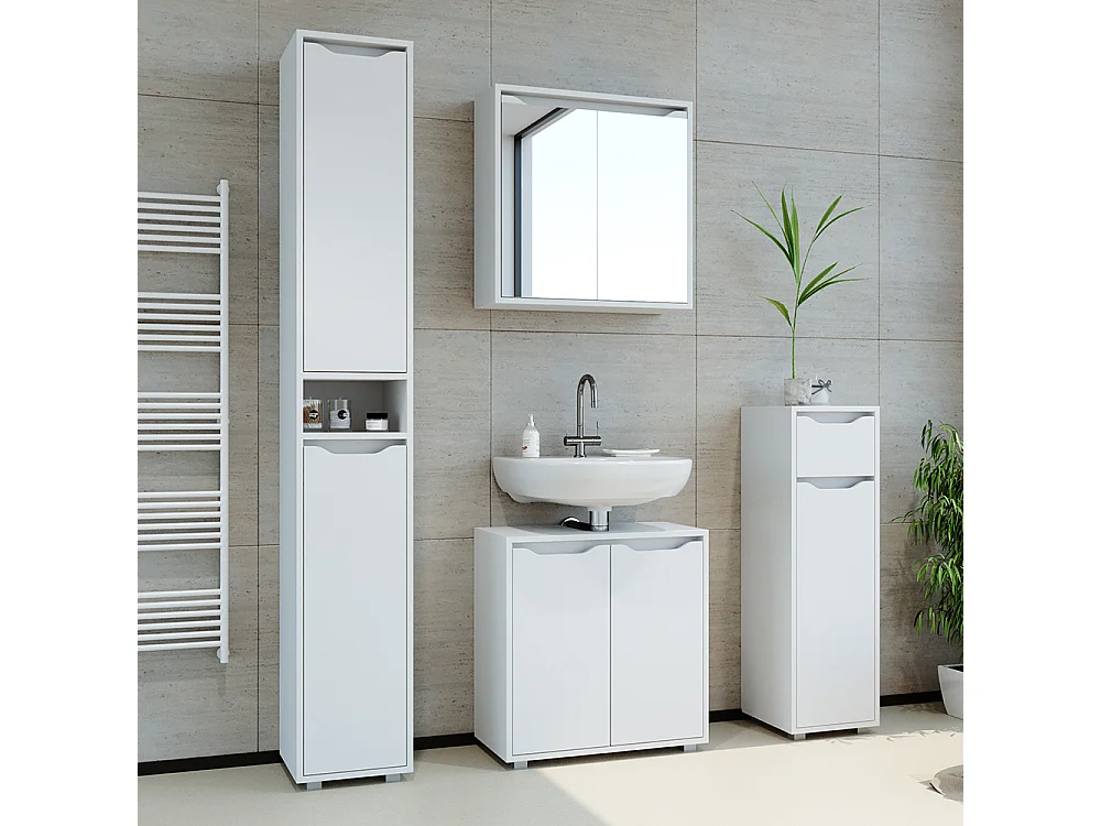 Meubles bain blanc 60x30x62 ruben