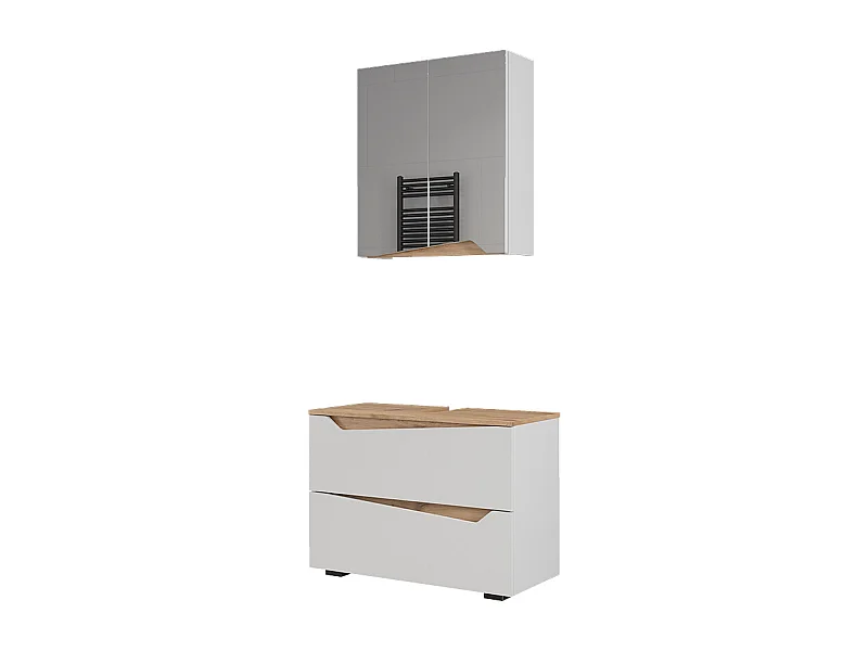Badmöbel-Set weiß 80x35x57.5 marelle