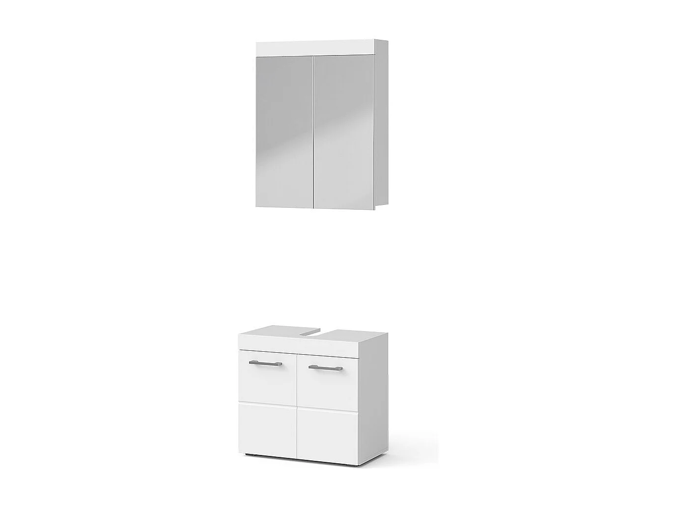 Set mobili bagno bianco 60x34x56 luna