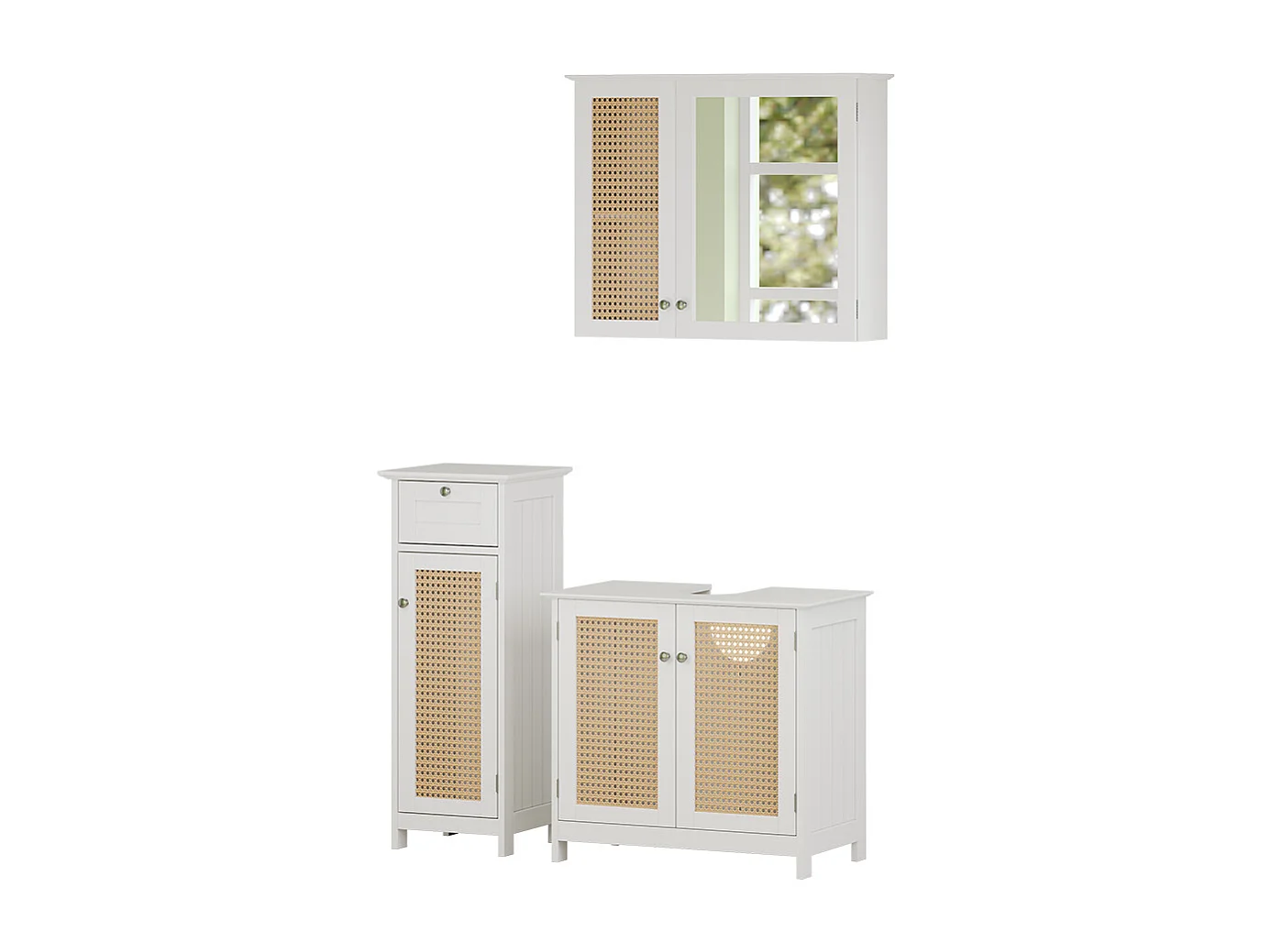 Meubles bain blanc 60x35x58 rosario