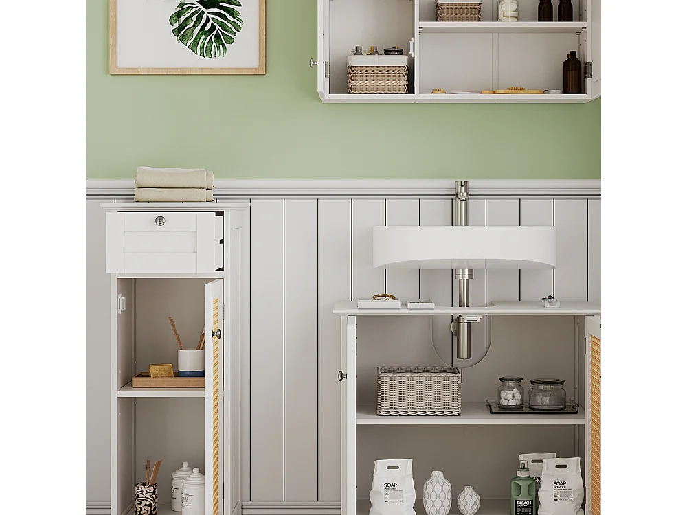 Meubles bain blanc 60x35x58 rosario