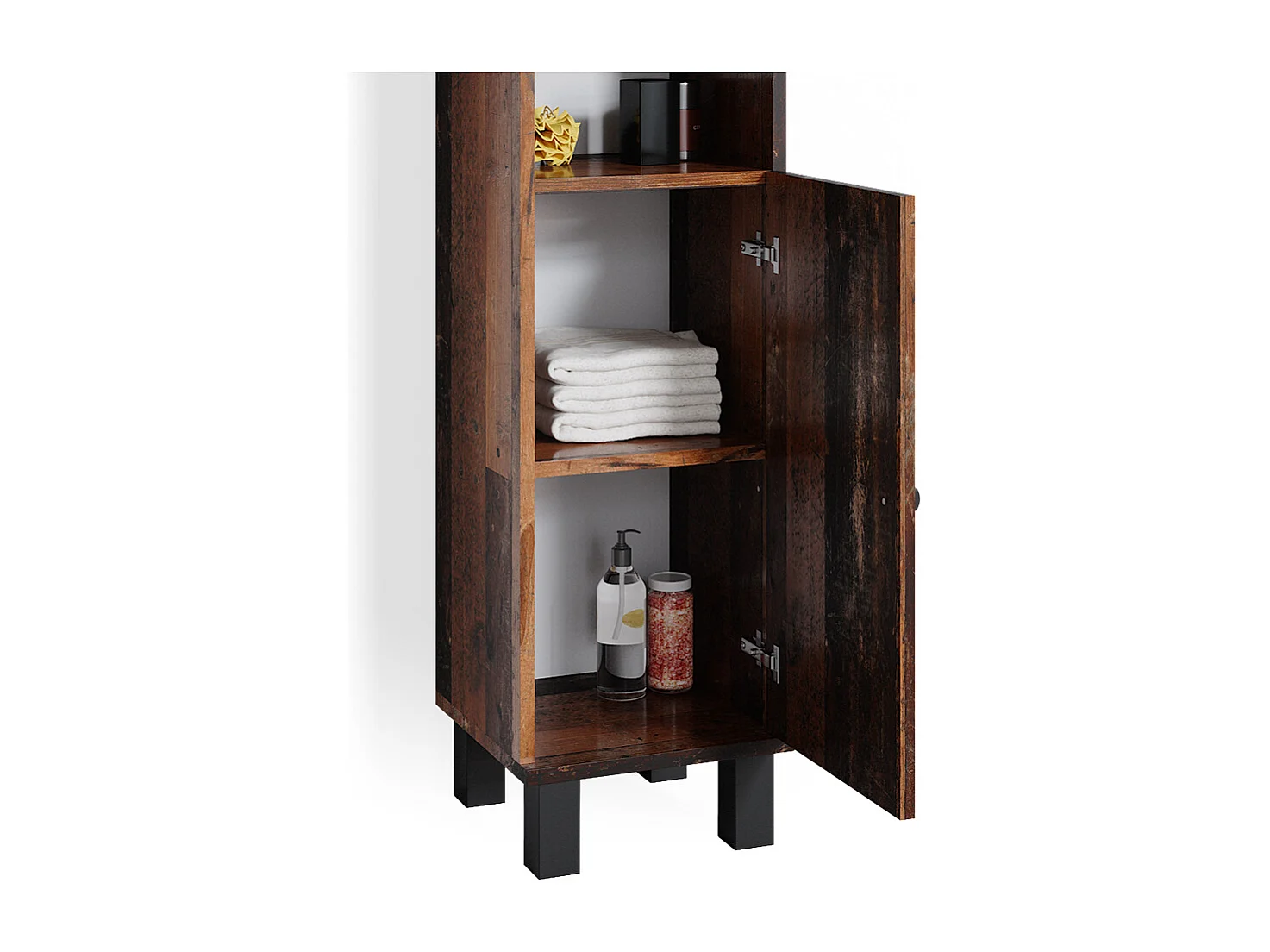 Meubles bain chêne rustique 60x32x54 fynn