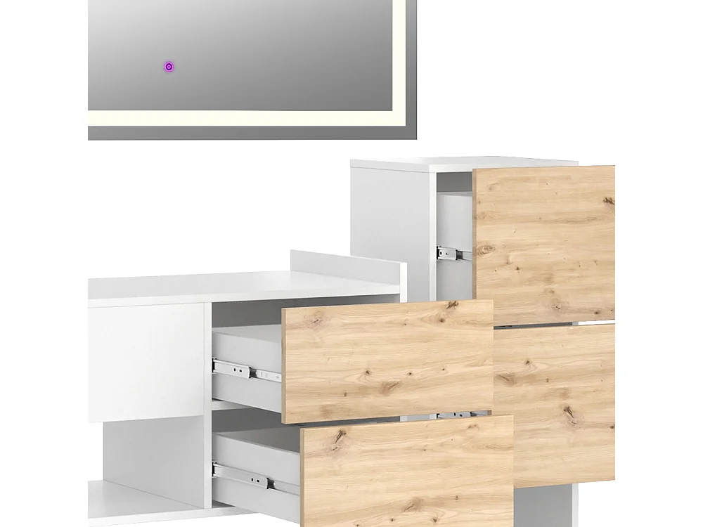 Badmöbel-Set weiß 105x43x45 alf