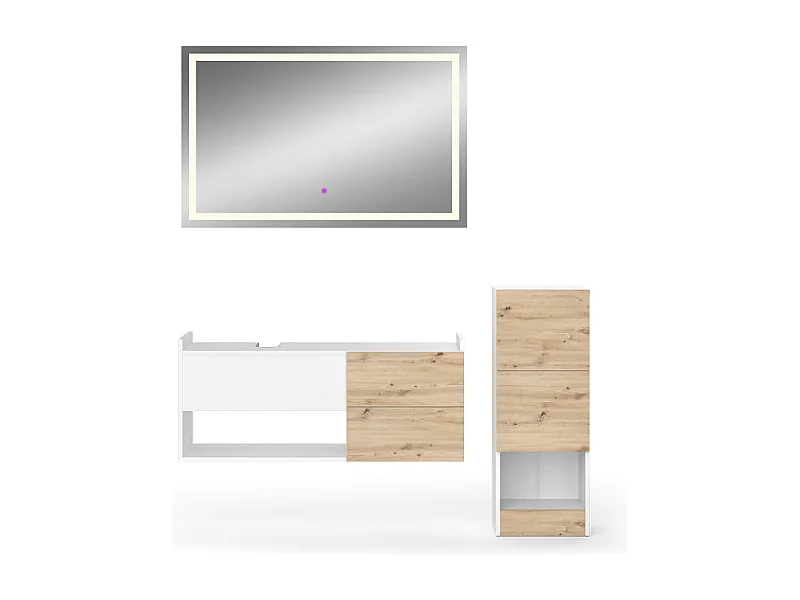 Badmöbel-Set weiß 105x43x45 alf