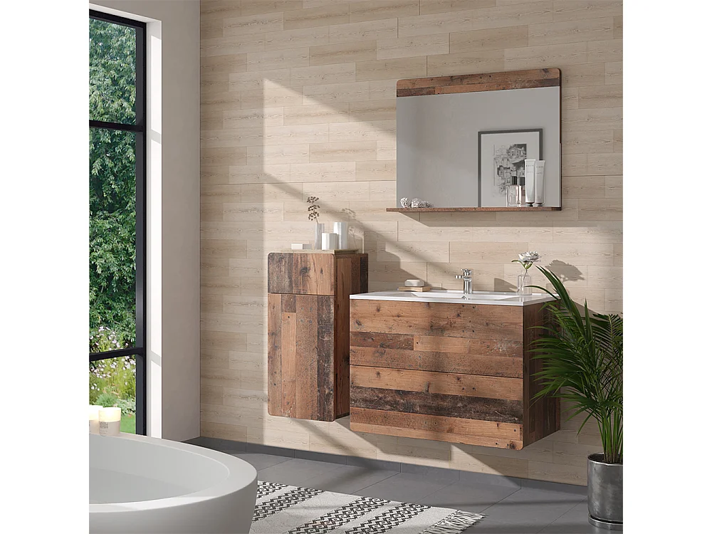 Ensemble de meubles de salle de bains oldstyle 80x46x59.3 izan