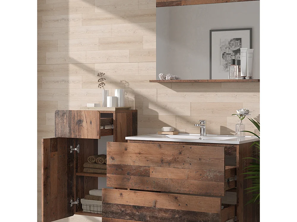 Ensemble de meubles de salle de bains oldstyle 80x46x59.3 izan