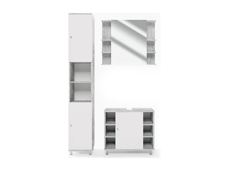 Badmöbel-Set beton 60x32x54 fynn