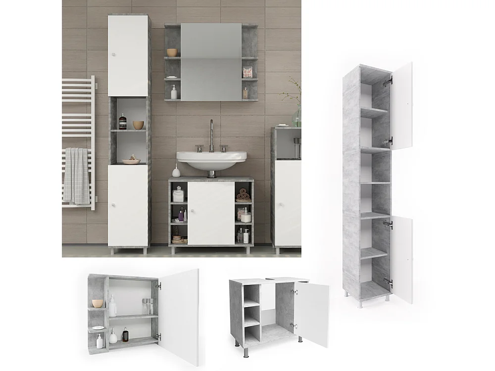 Meubles bain béton 60x32x54 fynn