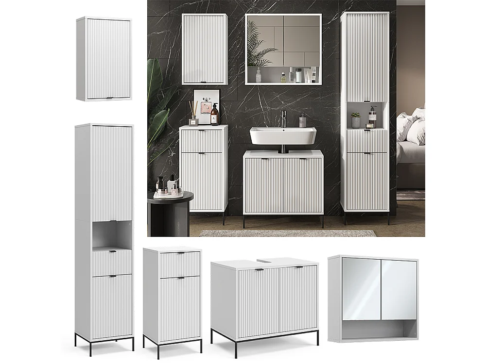 Meubles bain blanc 70x45x63 eliza