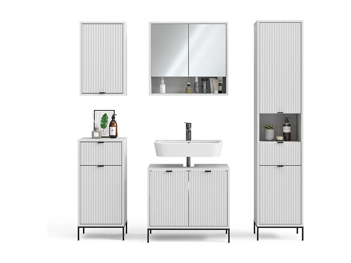 Meubles bain blanc 70x45x63 eliza