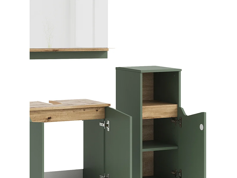 Ensemble de meubles de salle de bain vert/artisan 60x35x57 marelle