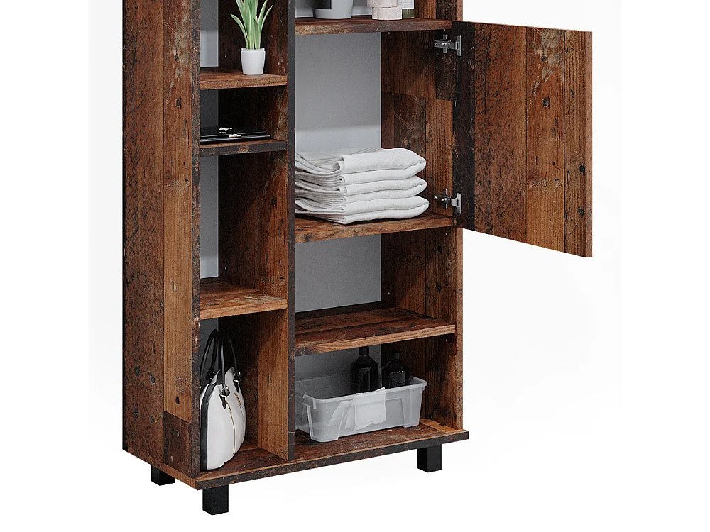 Meubles bain chêne rustique 60x33x60 ilias