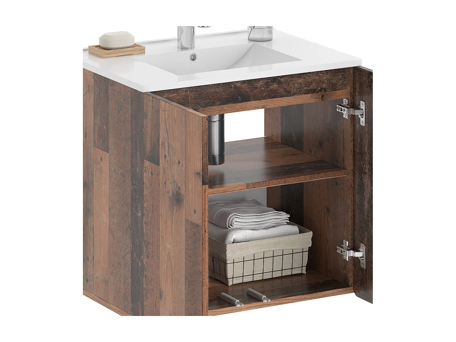 Set di mobili da bagno oldstyle 61.8x44.8x57.8 izan