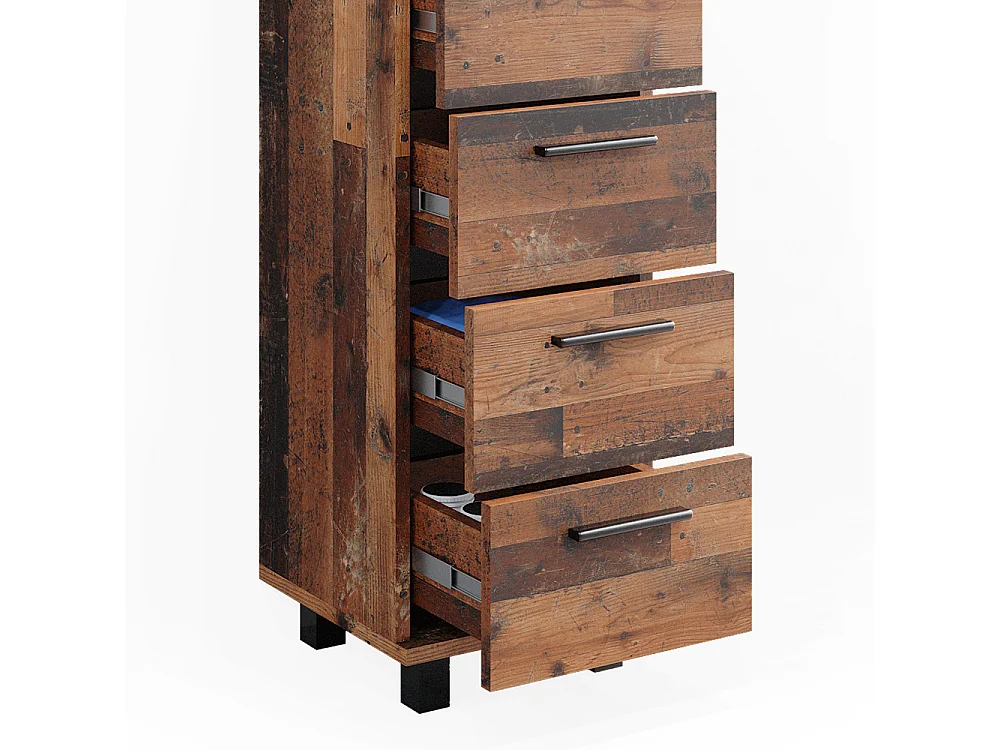 Meubles bain chêne rustique 60x33x60.8 ilias