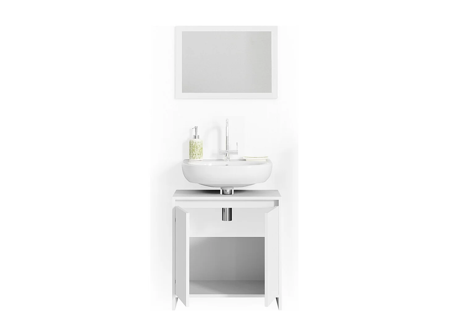 Conjunto de muebles de baño blanco 58x33x60 emma