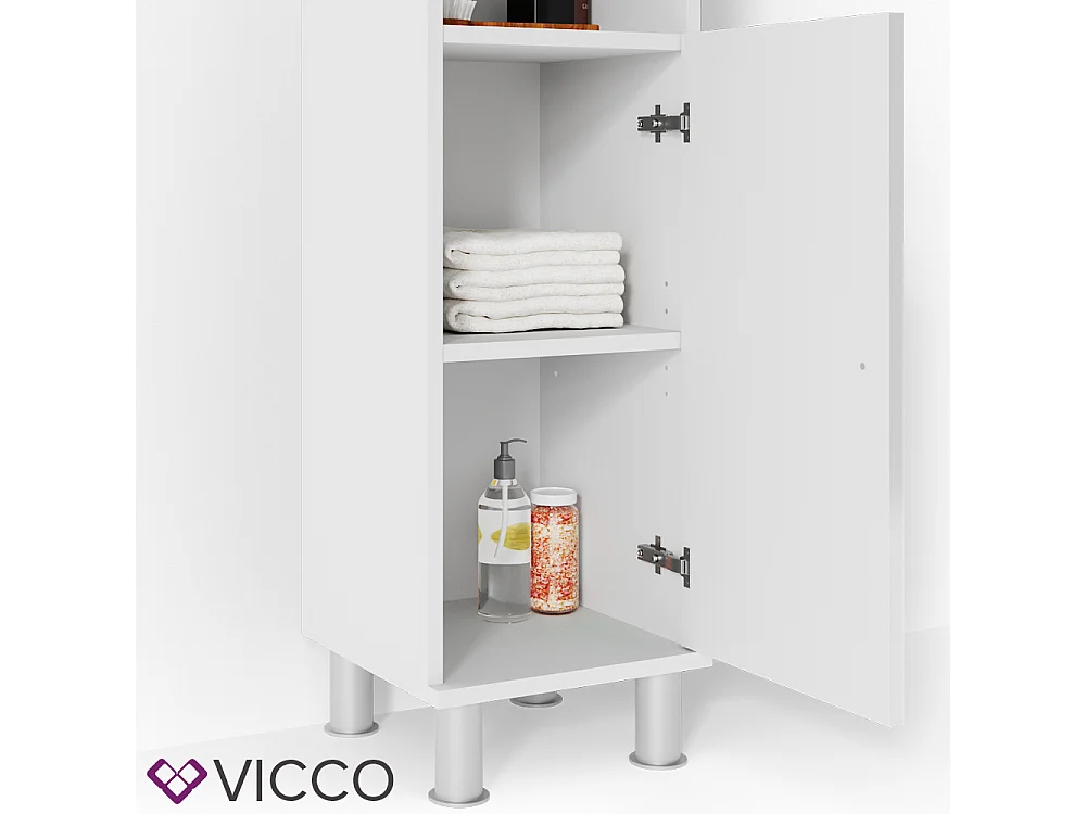 Set mobili bagno bianco lucido 60x32x54 fynn