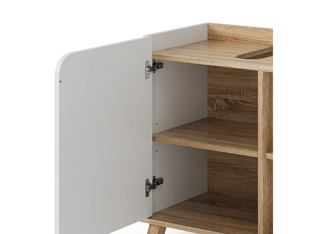 Meubles bain sonoma/blanc 60x35x65 karen