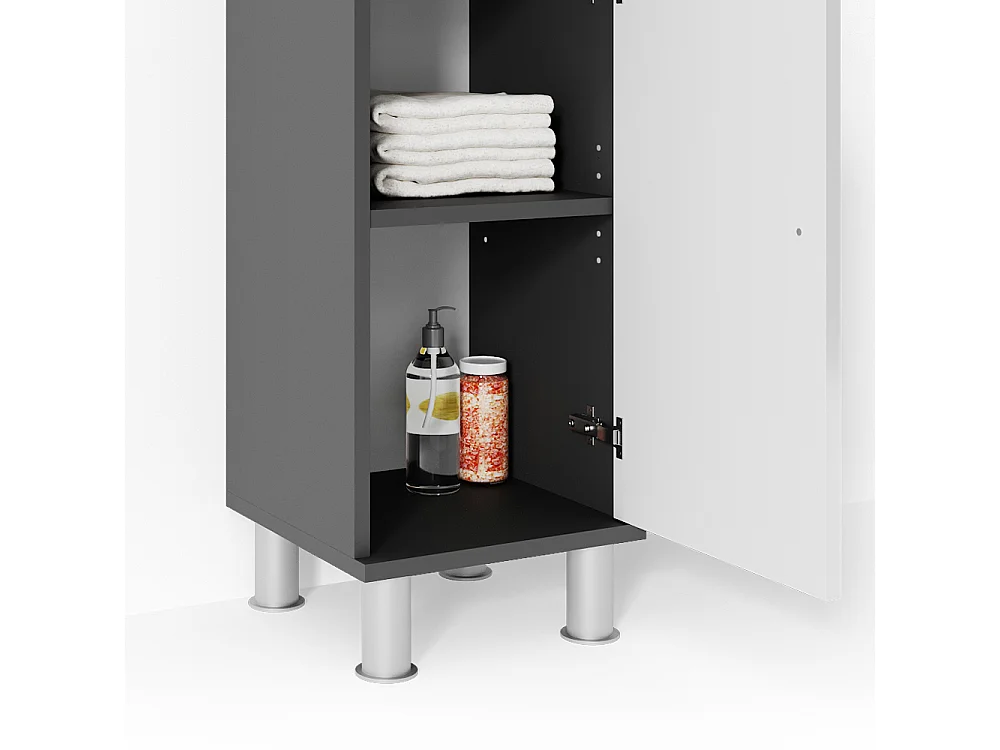 Meubles bain anthracite 60x32x54 fynn