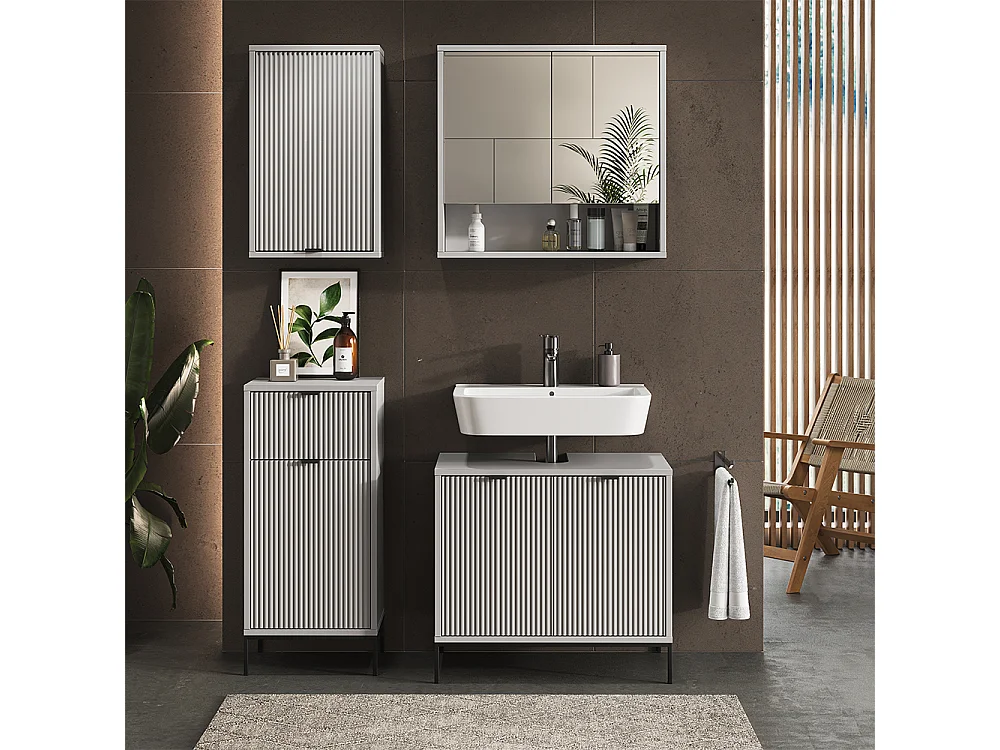 Meubles bain gris 70x45x63 eliza