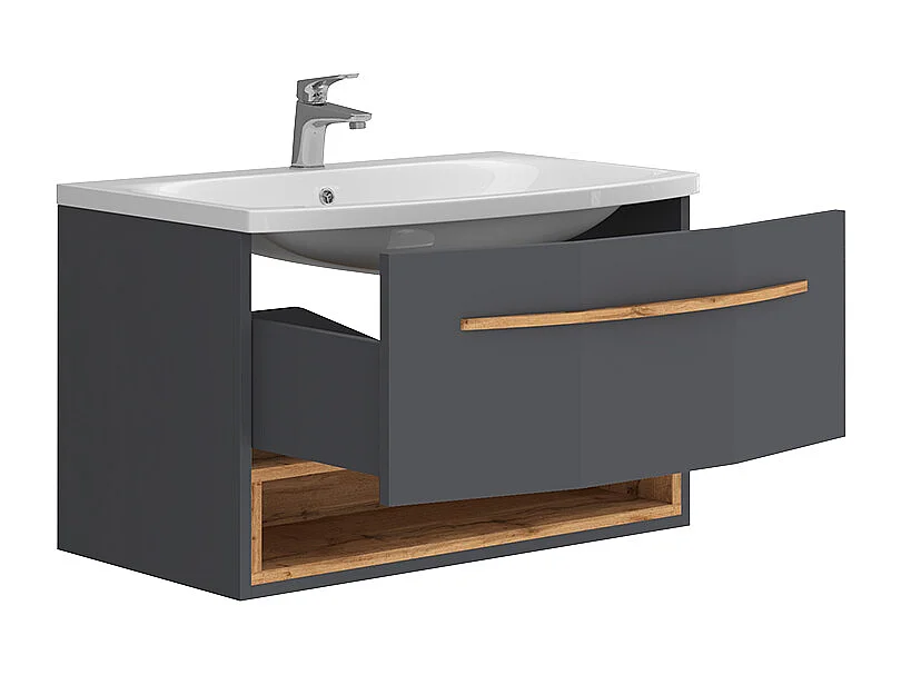 Meubles bain anthracite 79x42x50 stelantis